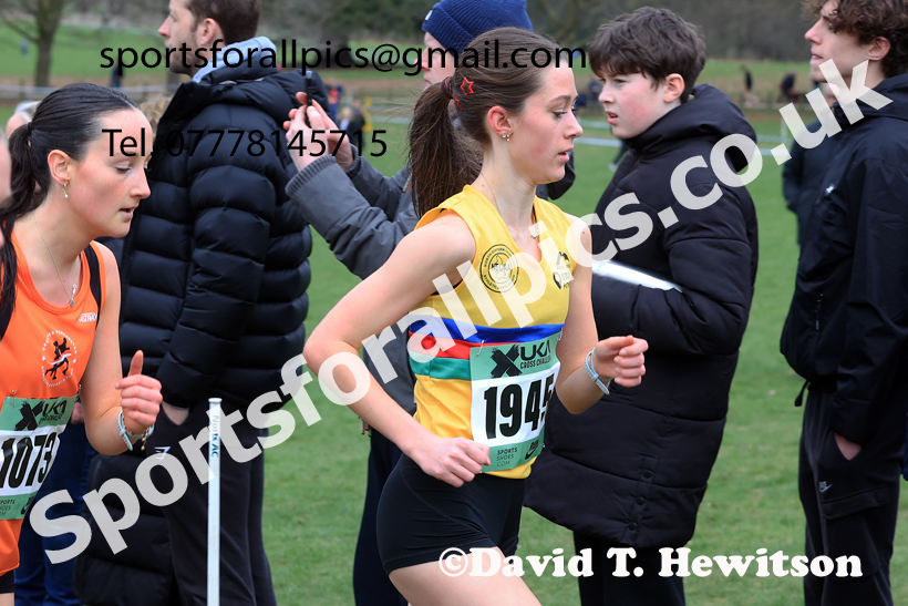 Womens Under-17s 2026 UK CAU Inter Counties Cross Country, Wollaton Park, Nottingham. Photo: David T. Hewitson/Sports for All Pics